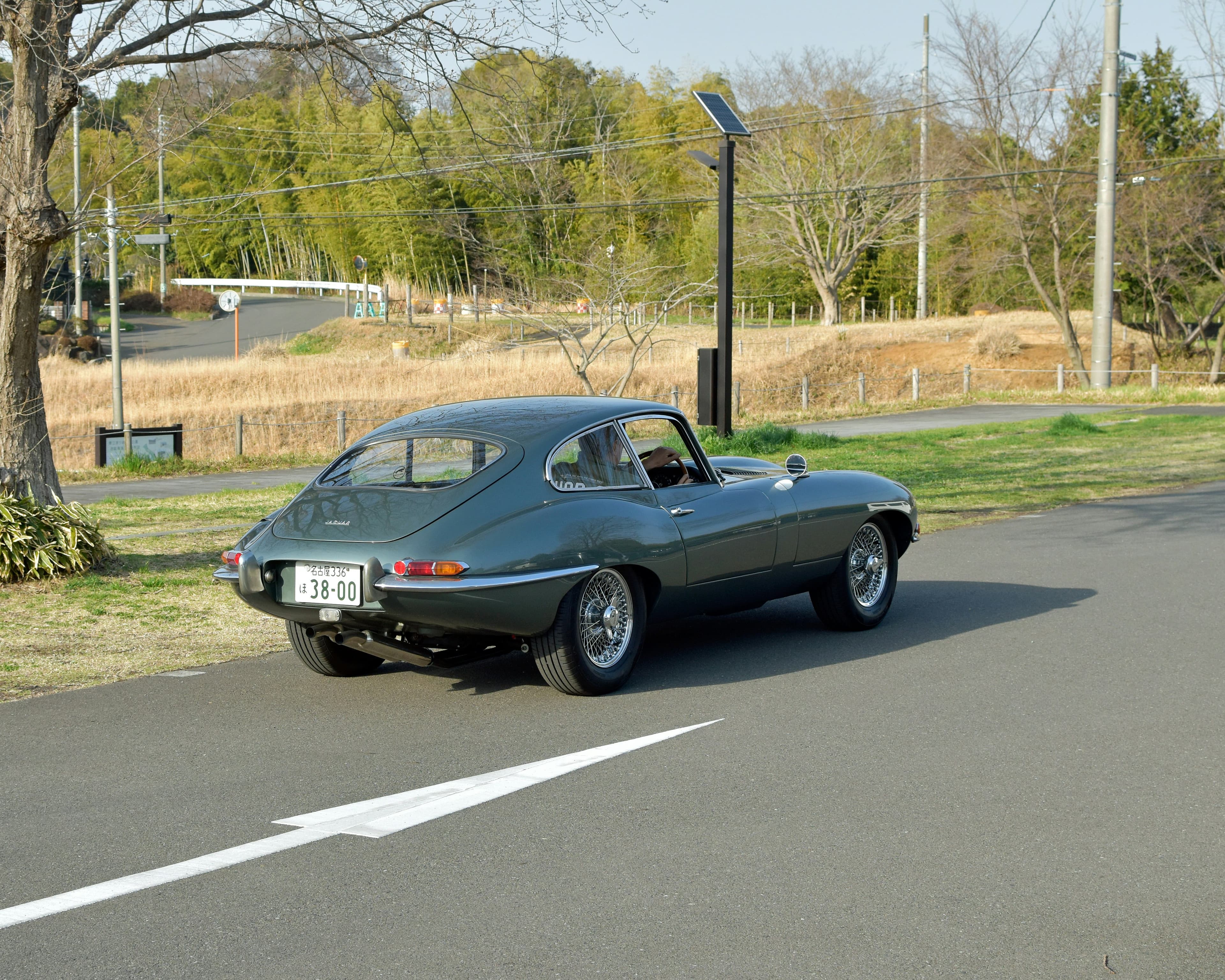 A Jaguar E-Type, shown as an example of the classic and vintage cars we source