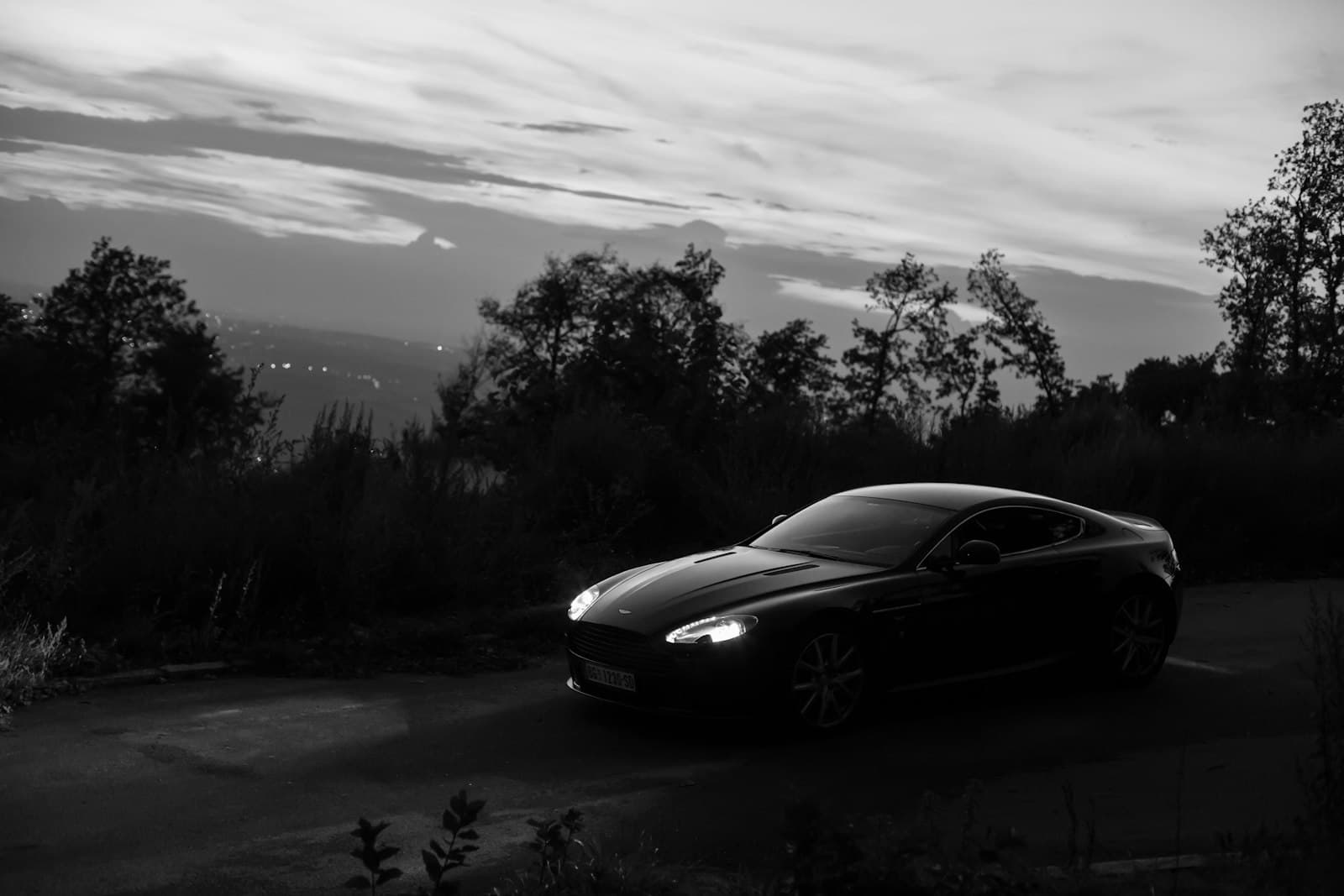An Aston Martin Vantage, shown as an example of the calibre of car we source