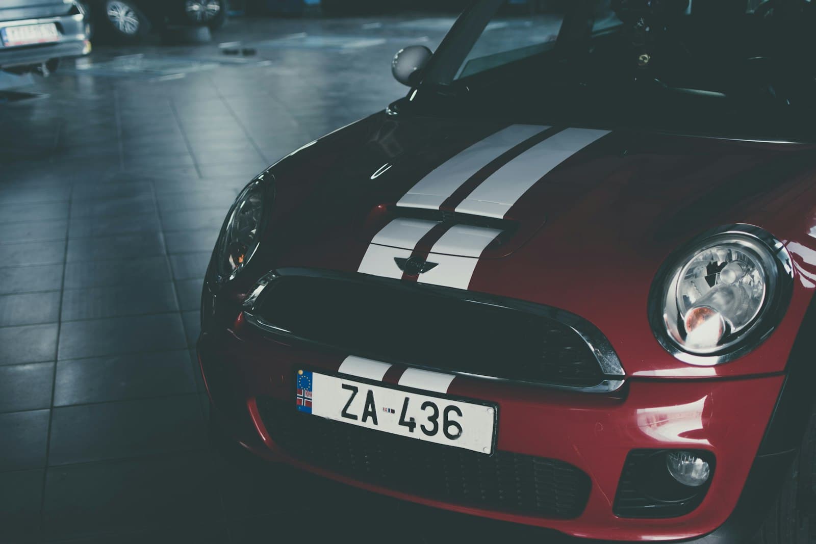 A Mini Cooper S, shown as an example of the kind of car we source